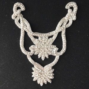 Iron-on Rhinestone & Beaded Appliqué